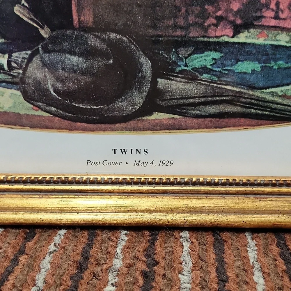 NORMAN ROCKWELL Vintage Gold Framed 